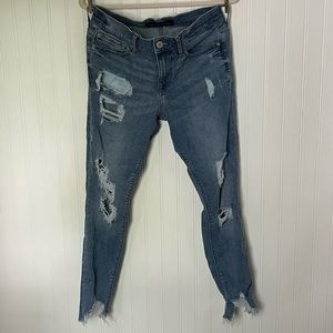 Express Mid Rise Legging Ripped